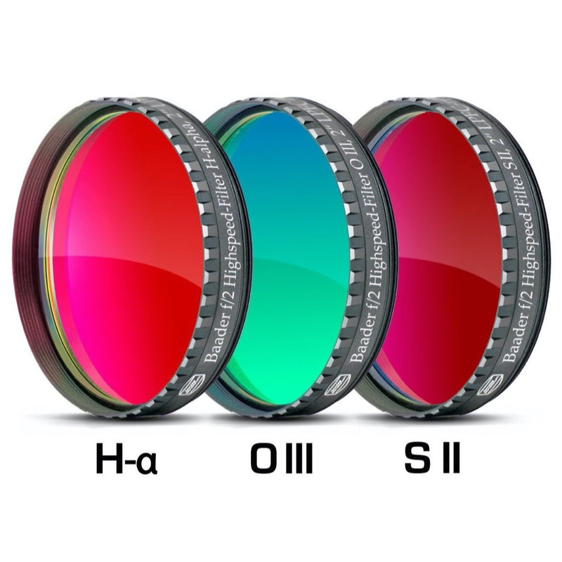 Baader 3.5/4nm f/2 Ultra-Highspeed Filter Set - CMOS-Optimized H-alpha/O-III/S-II