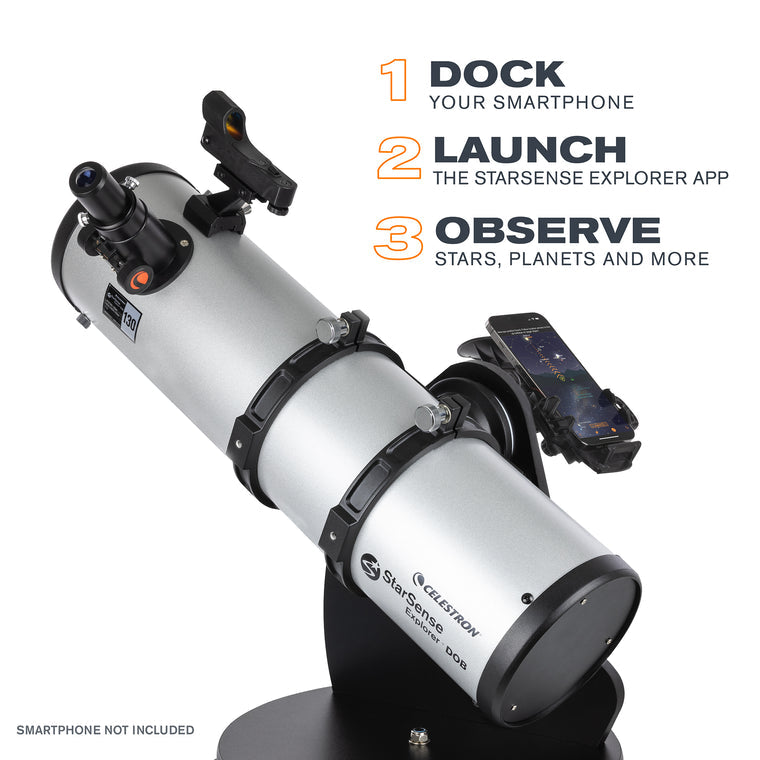 Télescope Dobsonien de table Celestron StarSense Explorer™ 130 mm compatible avec une application pour smartphone