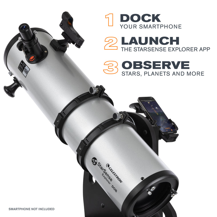 Télescope Dobsonien de table Celestron StarSense Explorer™ 150 mm compatible avec une application pour smartphone