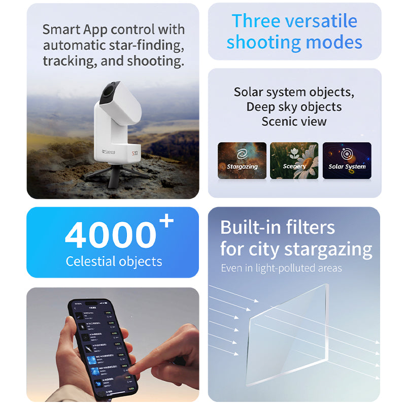 Télescope intelligent Seestar S30