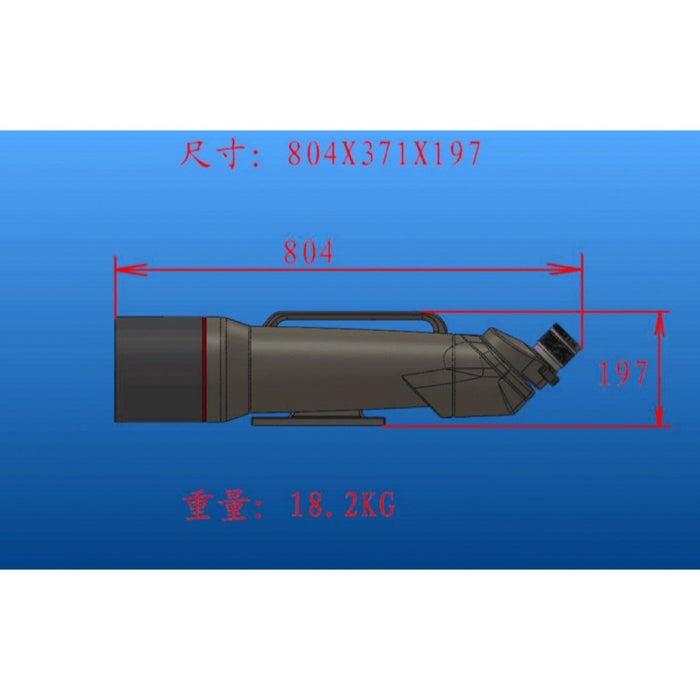 APM 150mm FK61 ED Binoculars - 45°