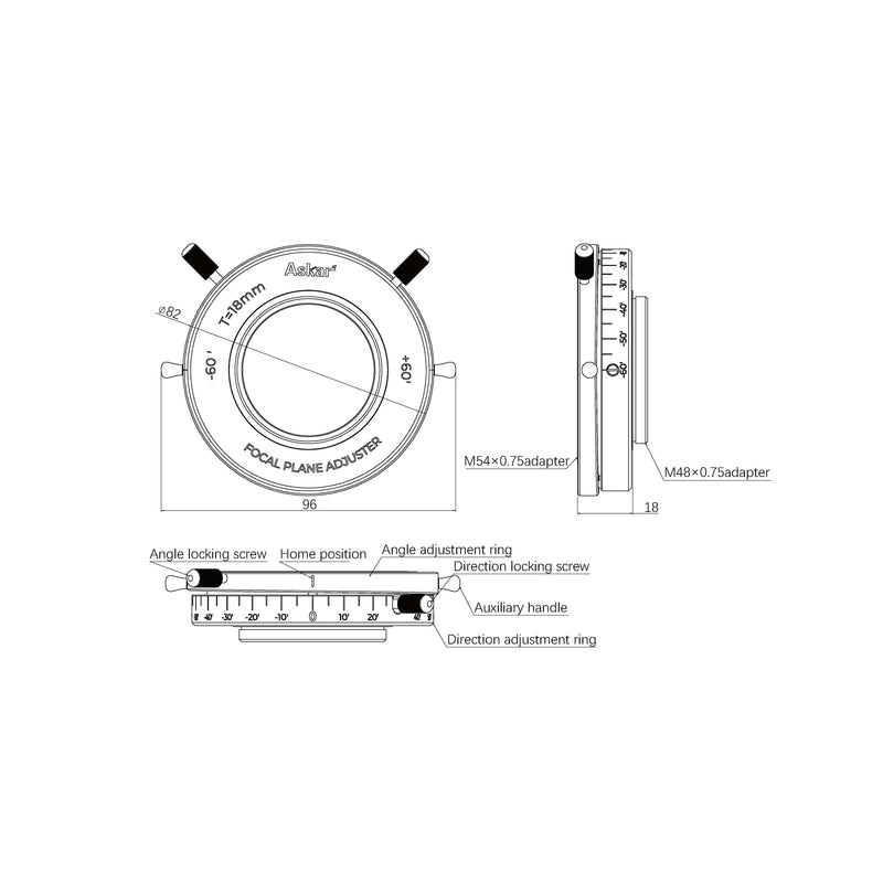 Askar Focal Plane Adjuster