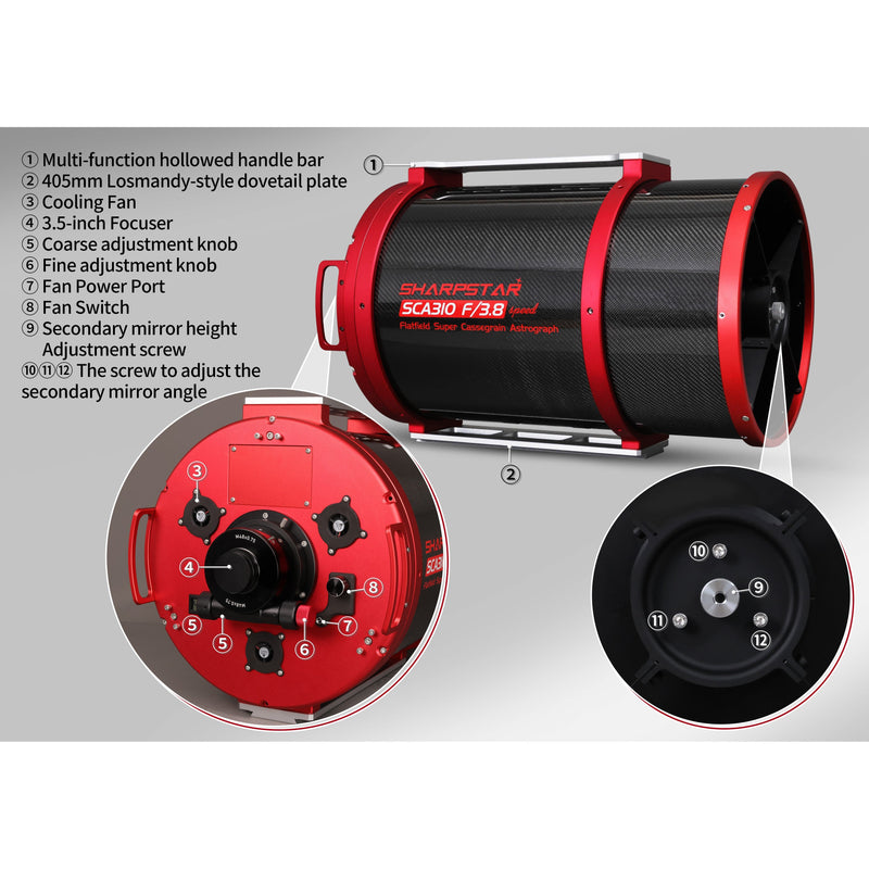 Sharpstar SCA310 f/3.8 Aspherical Cassegrain Astrograph