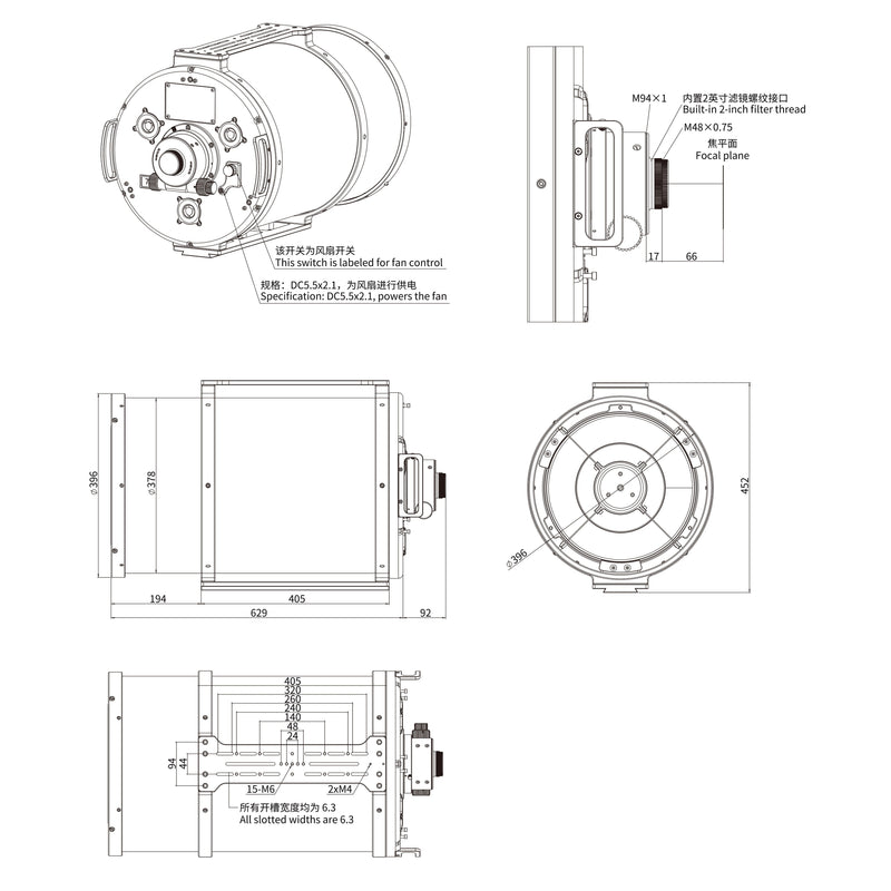 Sharpstar SCA310 f/3.8 Aspherical Cassegrain Astrograph