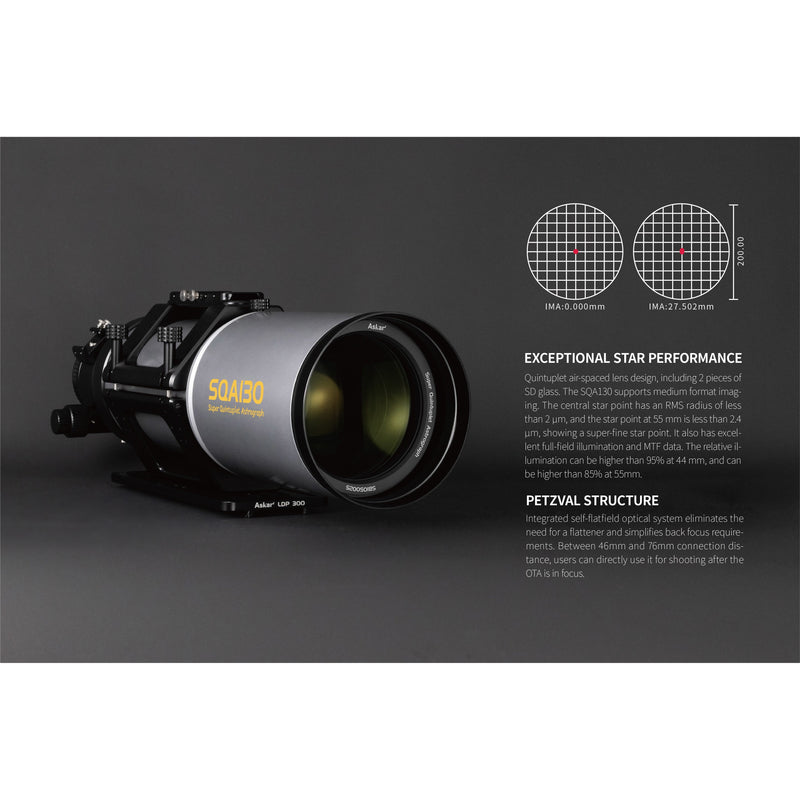 Askar SQA130 f/4.8 Quintuplet Petzval Astrograph