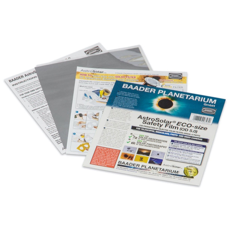 Baader Astrosolar Safety Film OD 5.0 - Eco-size, 20x29cm, 100x50cm, 117x117cm