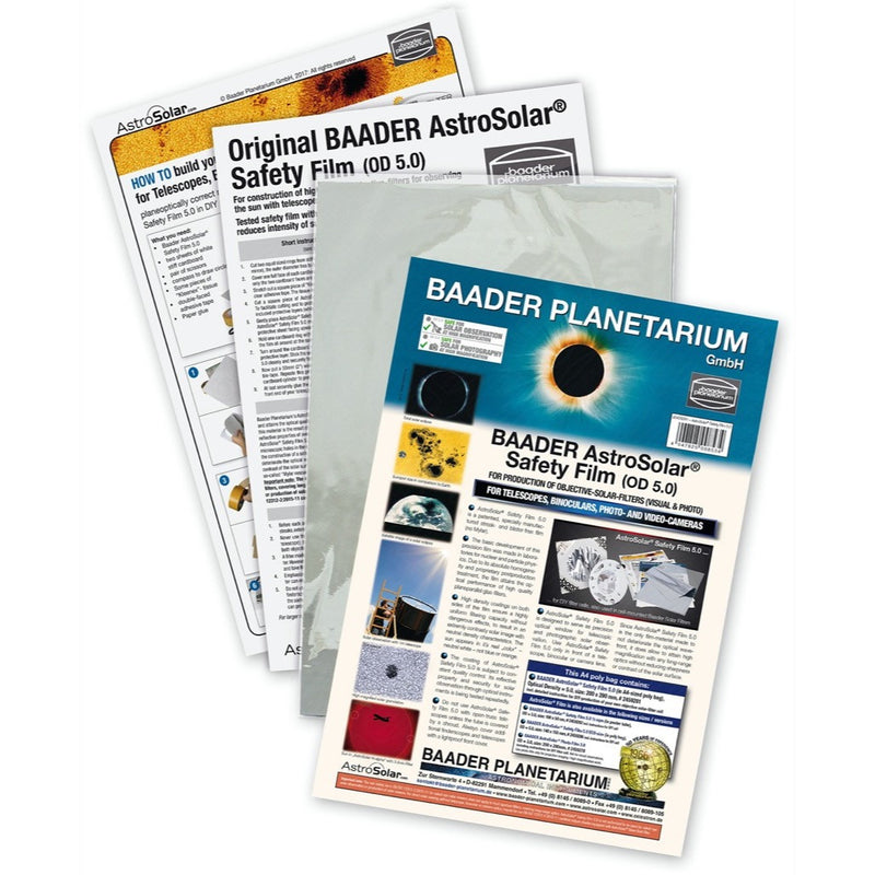 Baader Astrosolar Safety Film OD 5.0 - Eco-size, 20x29cm, 100x50cm, 117x117cm