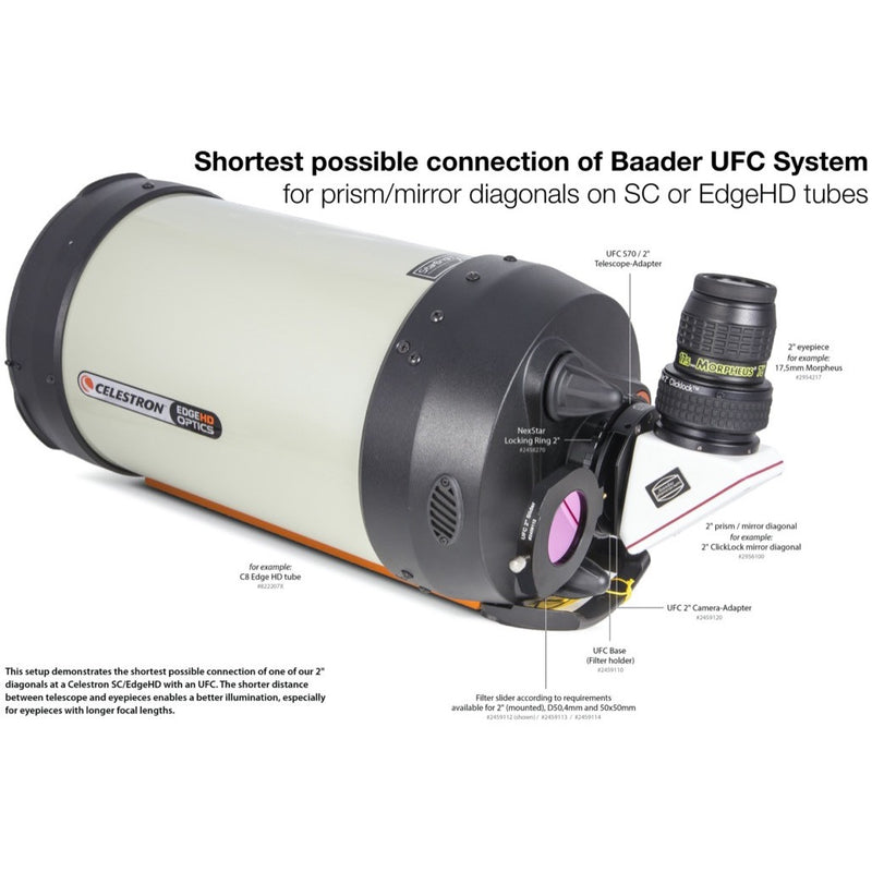 Baader ClickLock Eyepiece Clamps - from T-2 to 4.1"