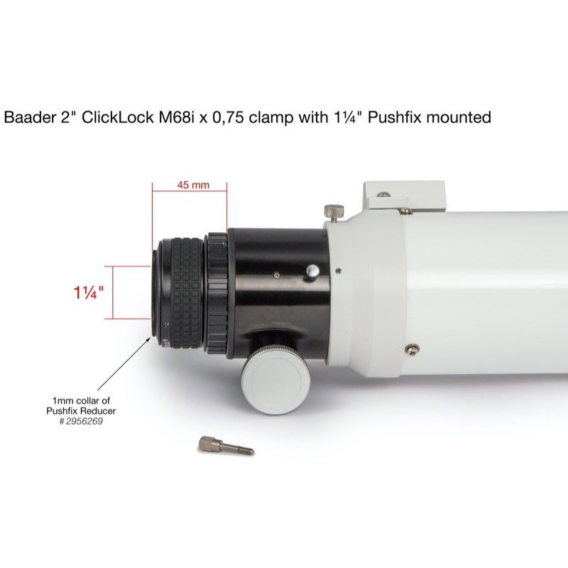 Baader Bague de Conversion Zeiss aux Porte-Oculaires HEX - M68x0,75(F)/M68x1(F)