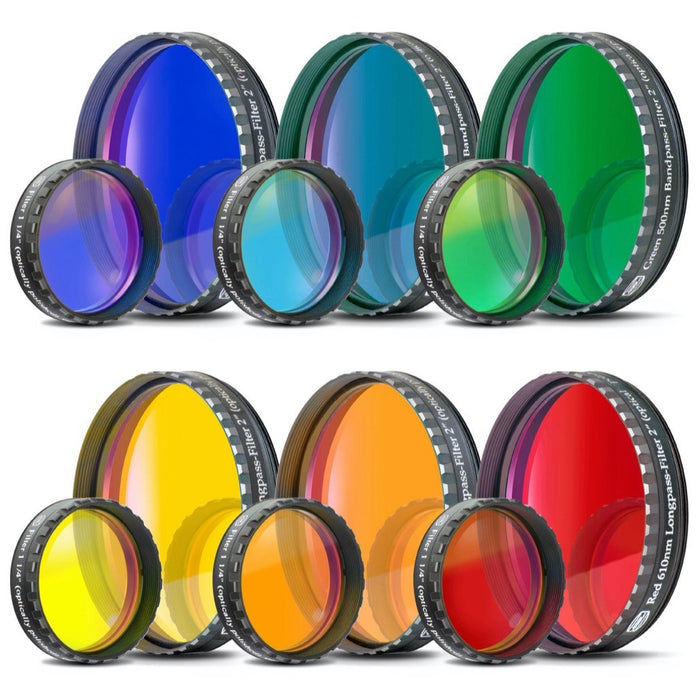 Baader Individual Color Filter - Dark Blue, Bright Blue, Green, Yellow, Red, Orange