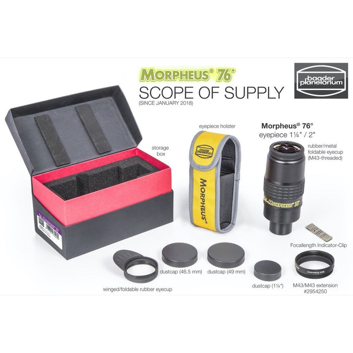 Baader Morpheus 76° Eyepiece 17.5mm - 1.25"/2"