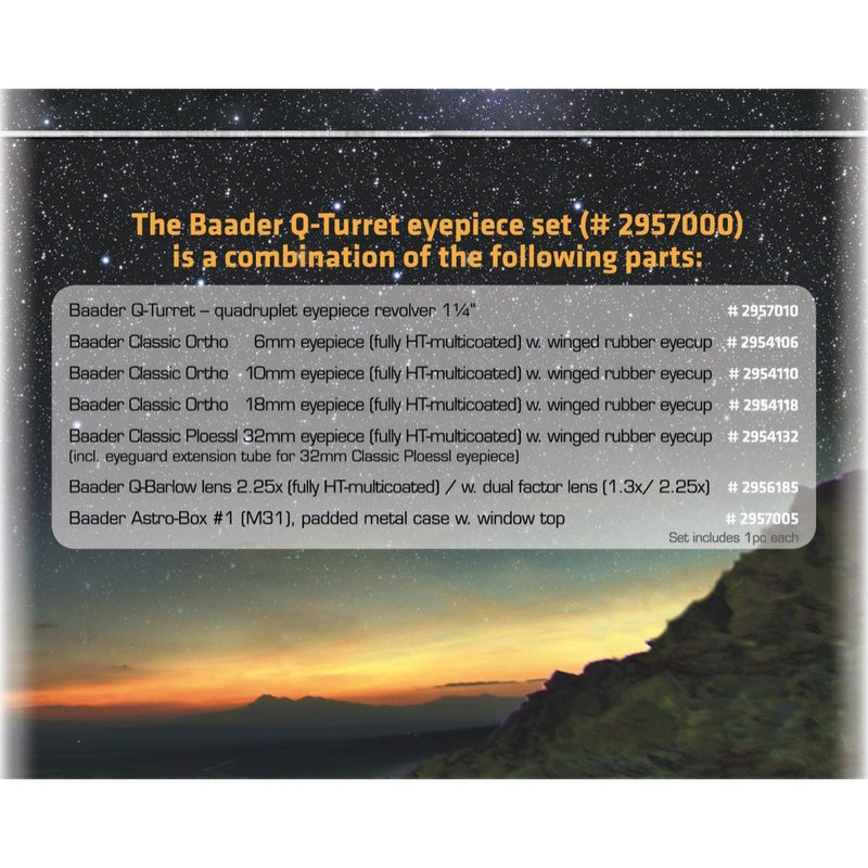 Baader Ensemble d'Oculaires Q-Turret