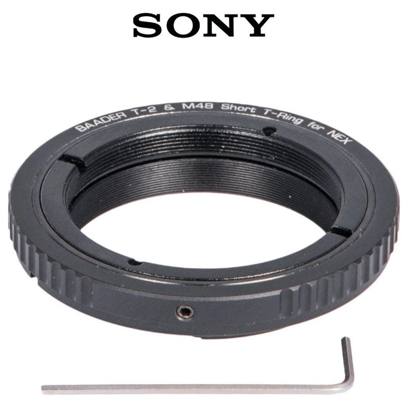Baadert 059 Baader T-Ring Sony E/NEX Bayonet - D52/M48 & T-2 — David Astro - Ships ...