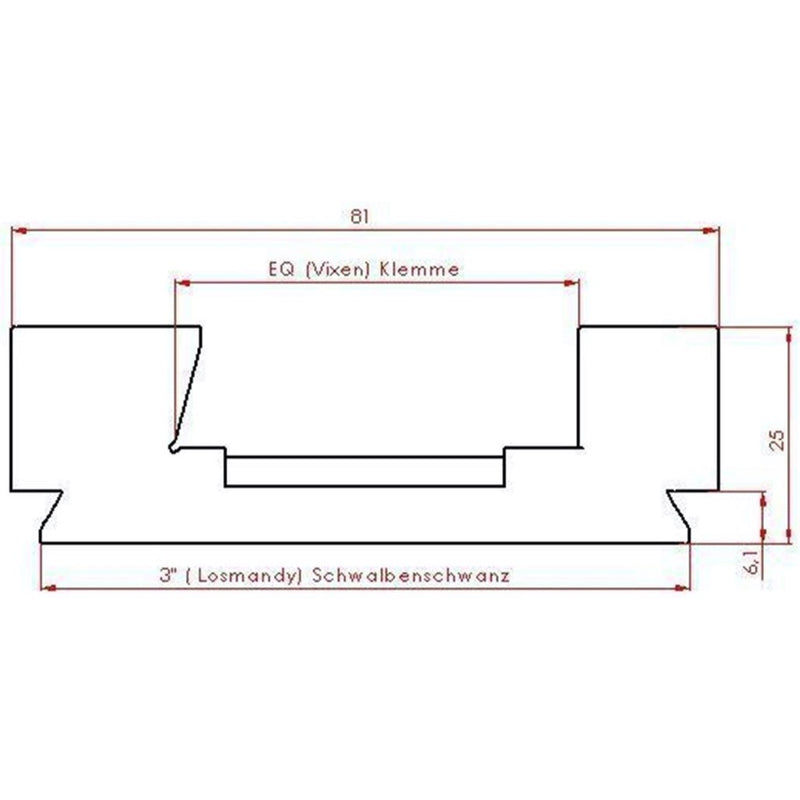 Baader V-Series PAN/EQ V190 Dovetail Saddle