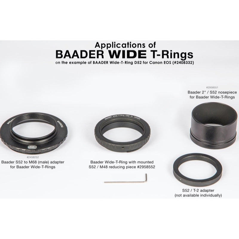 Baader Grande Bague Adaptatrice T Canon EOS - T-2 et S52