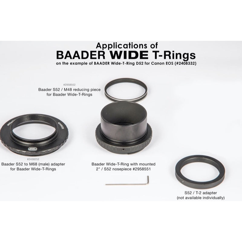 Baader Grande Bague Adaptatrice T Sony Alpha et Minolta Maxxum - T-2 et S52