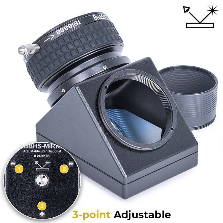 Baader Planetarium 2" BBHS® Mirror – Adjustable Star Diagonal