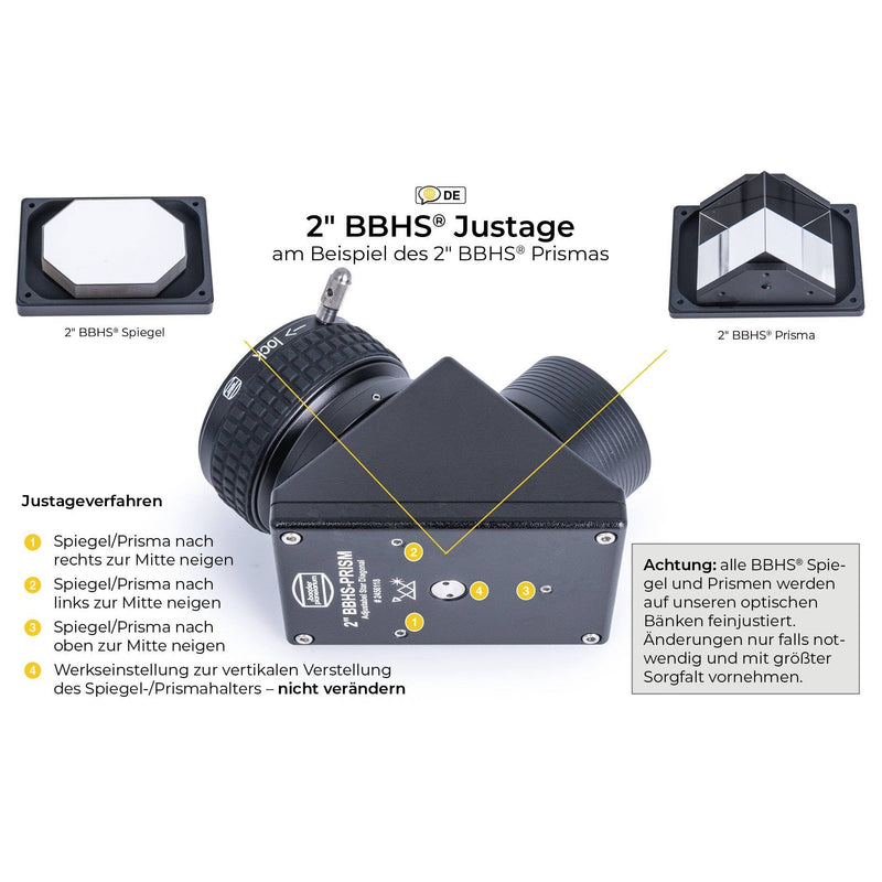 Baader Planetarium 2" BBHS® Mirror – Adjustable Star Diagonal