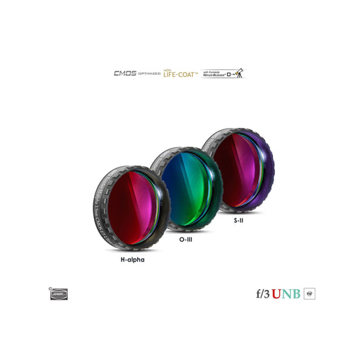 Baader Planetarium Baader 3.5 / 4nm f/3 Ultra-Highspeed Filter-Set 1.25" – CMOS-optimized (H-alpha / O-III / S-II)
