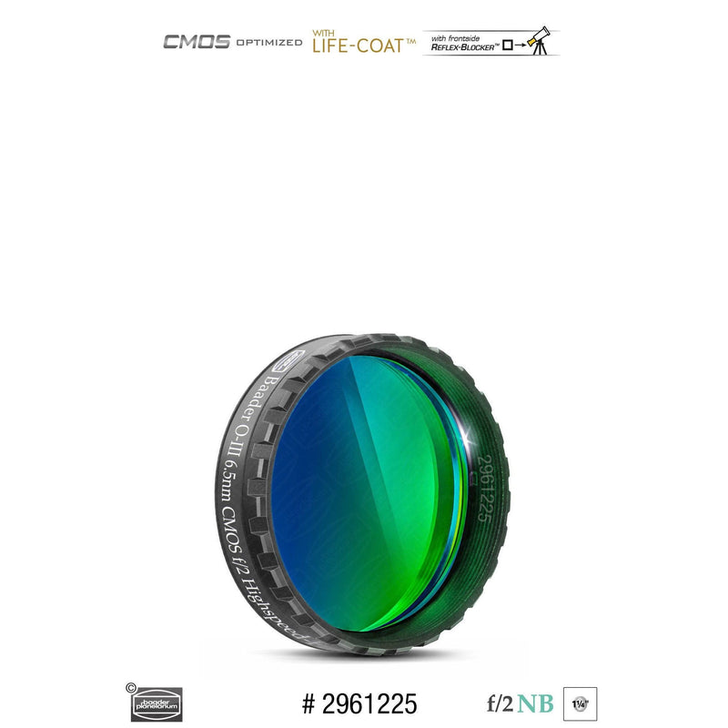 Baader Planetarium Baader O-III 1.25" f/2 Highspeed-Filter (6.5nm) – CMOS-optimized