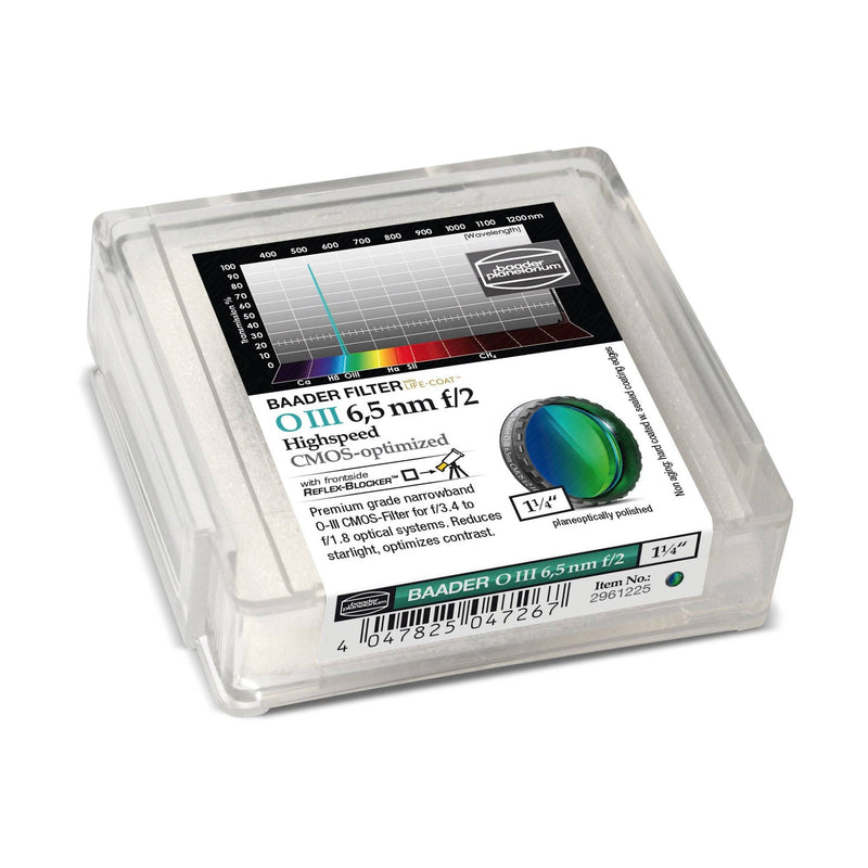 Baader Planetarium O-III f/2 Highspeed-Filter (6.5nm) – CMOS-optimized