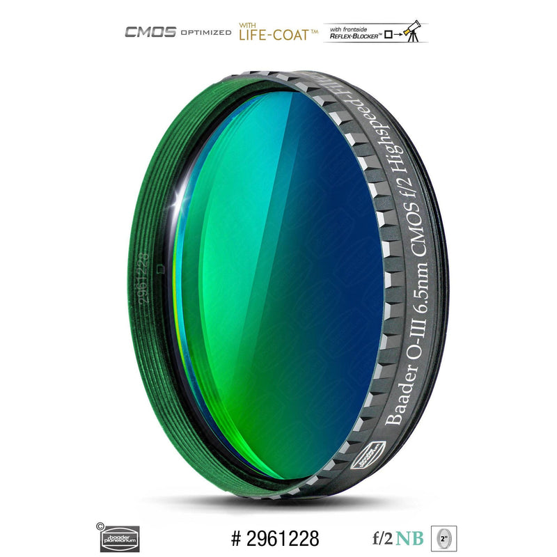 Baader Planetarium Baader O-III 2" f/2 Highspeed-Filter (6.5nm) – CMOS-optimized