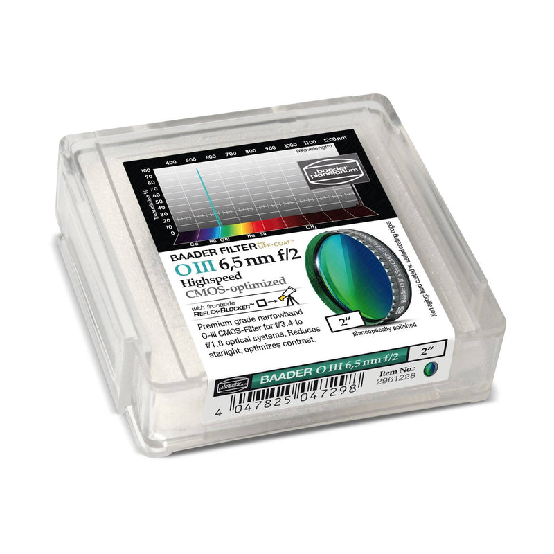 Baader Planetarium O-III f/2 Highspeed-Filter (6.5nm) – CMOS-optimized