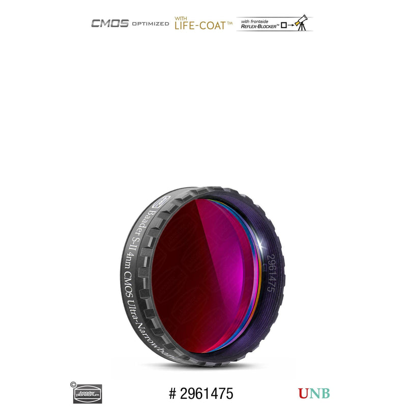 Baader Planetarium Baader S-II 1.25" Ultra-Narrowband-Filter (4nm) – CMOS-optimized