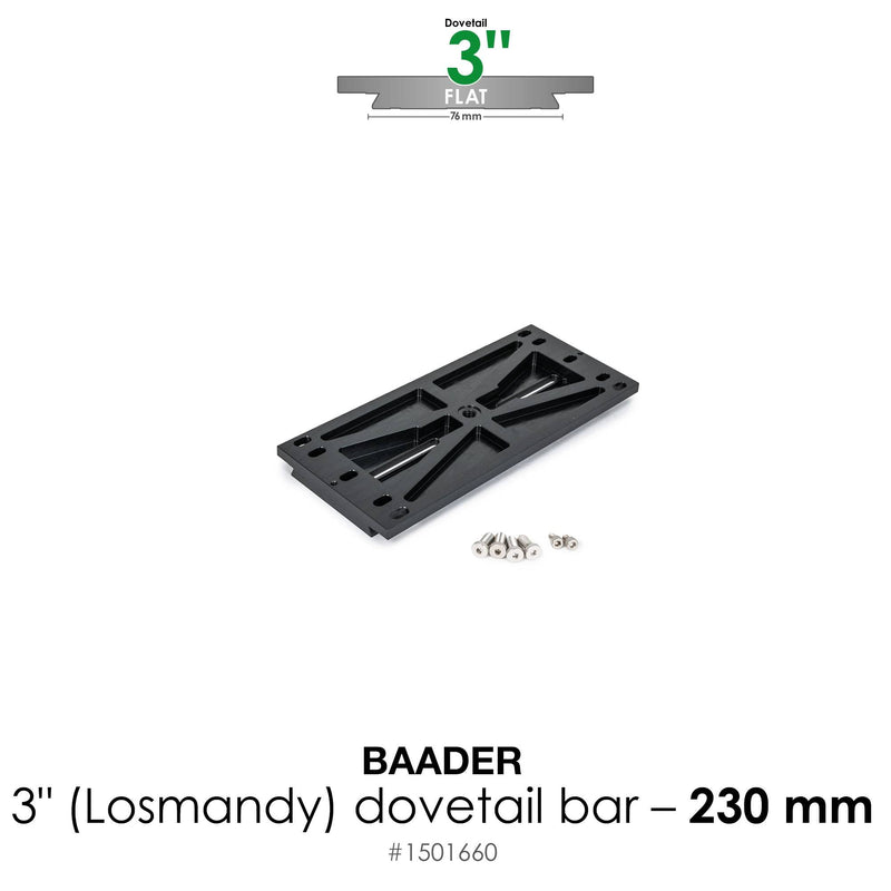 Baader Planetarium Dovetail Bar 3", 230mm (9") – for Baader & TEC (flat)