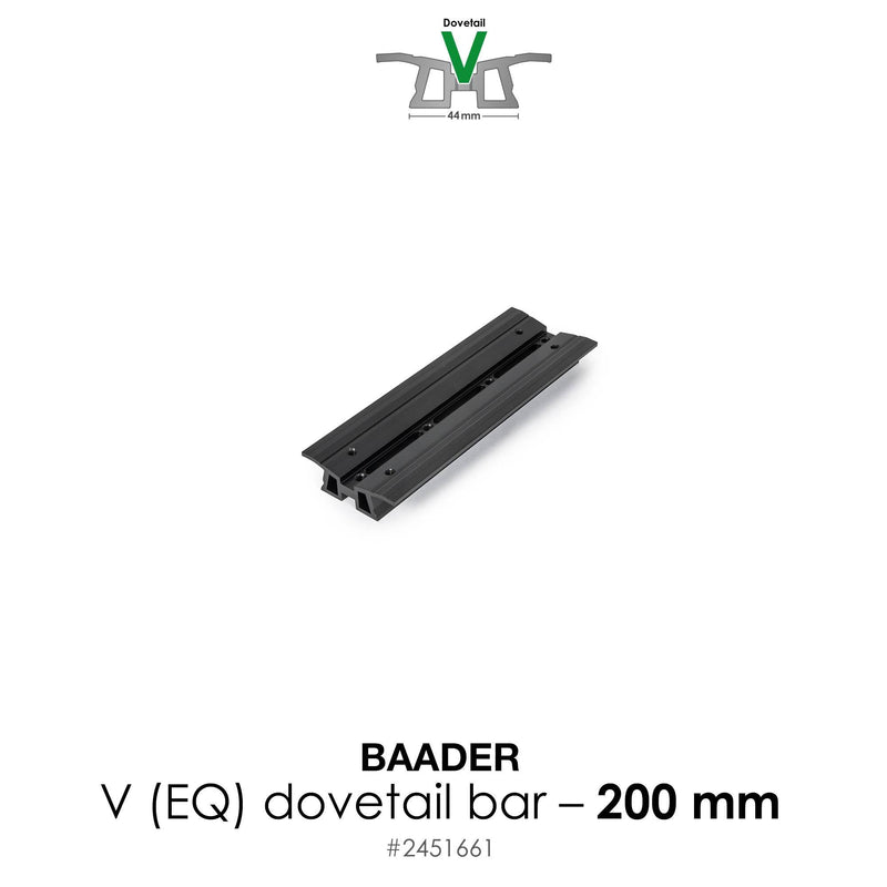 Baader Planetarium Dovetail Bar V, 200mm (7.9") – for Vixen, Celestron and Skywatcher Mounts