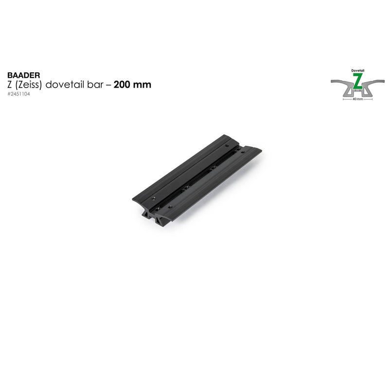 Baader Planetarium Dovetail Bar Z, 200mm (7.9") – for Zeiss/Astro-Physics
