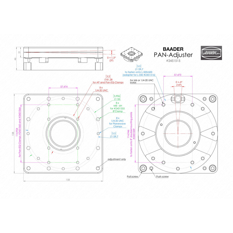 Baader Planetarium Baader PAN-Adjuster for Parallel Telescope Alignment