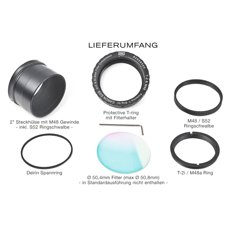 Baader Planetarium Protective T-Ring Canon EOS to T-2/M48i with 2" Nosepiece