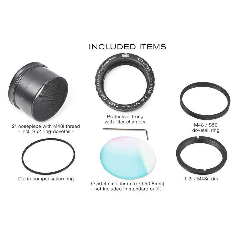 Baader Planetarium Protective T-Ring Canon EOS to T-2/M48i with 2" Nosepiece