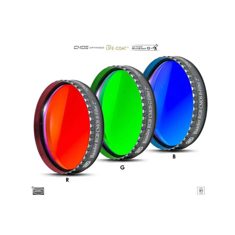 Baader Planetarium RGB Filter Set 2" – CMOS-optimized