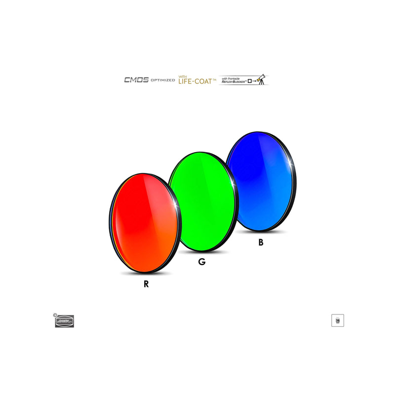 Baader Planetarium RGB Filter Set 31mm – CMOS-optimized