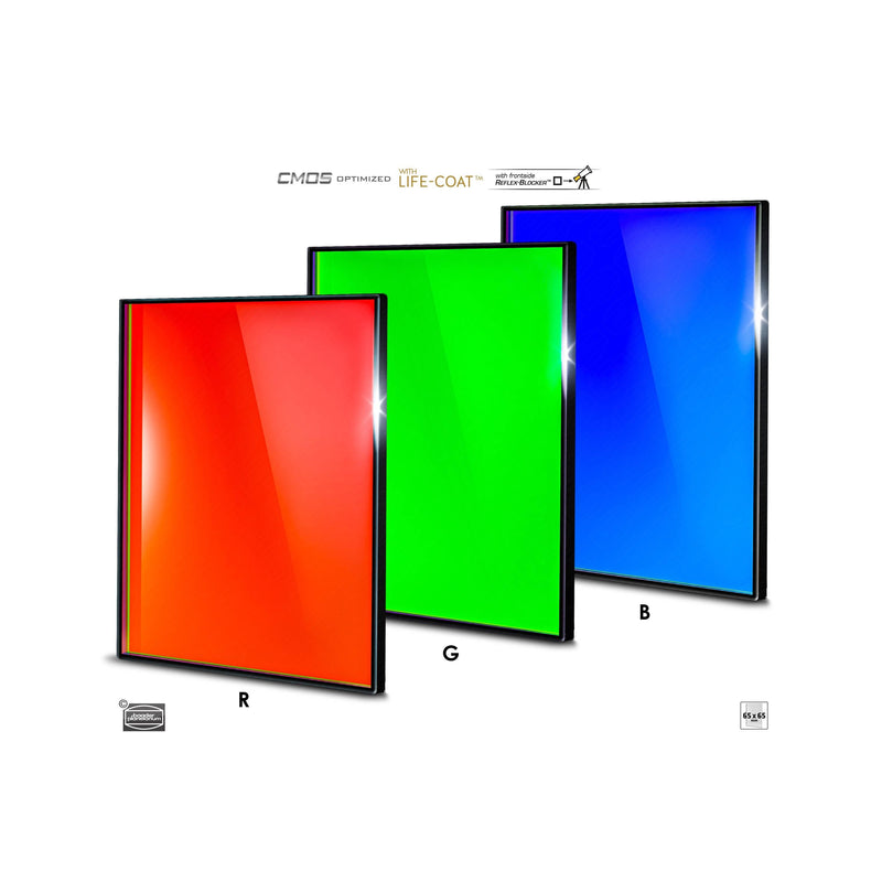 Baader Planetarium RGB Filter Set 65x65mm – CMOS-optimized