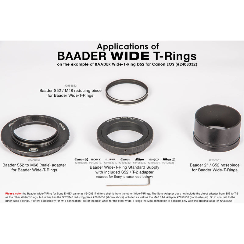 Baader Planetarium Baader Wide-T-Ring for Leica, Sigma, & Panasonic L-Mount