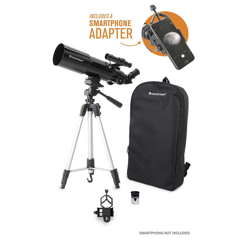 Celestron Travel Scope™ 80 avec Adaptateur pour Cellulaire