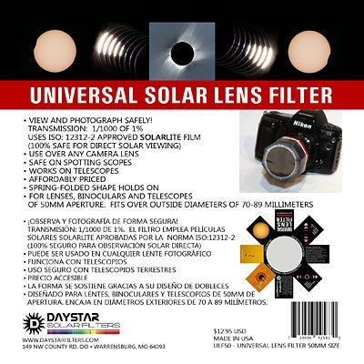 Daystar Universal Lens Filter