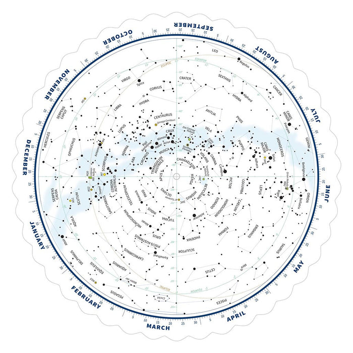 Explore Scientific Tirion Double-Sided Multi-Latitude Planisphere with Astro R-Lite