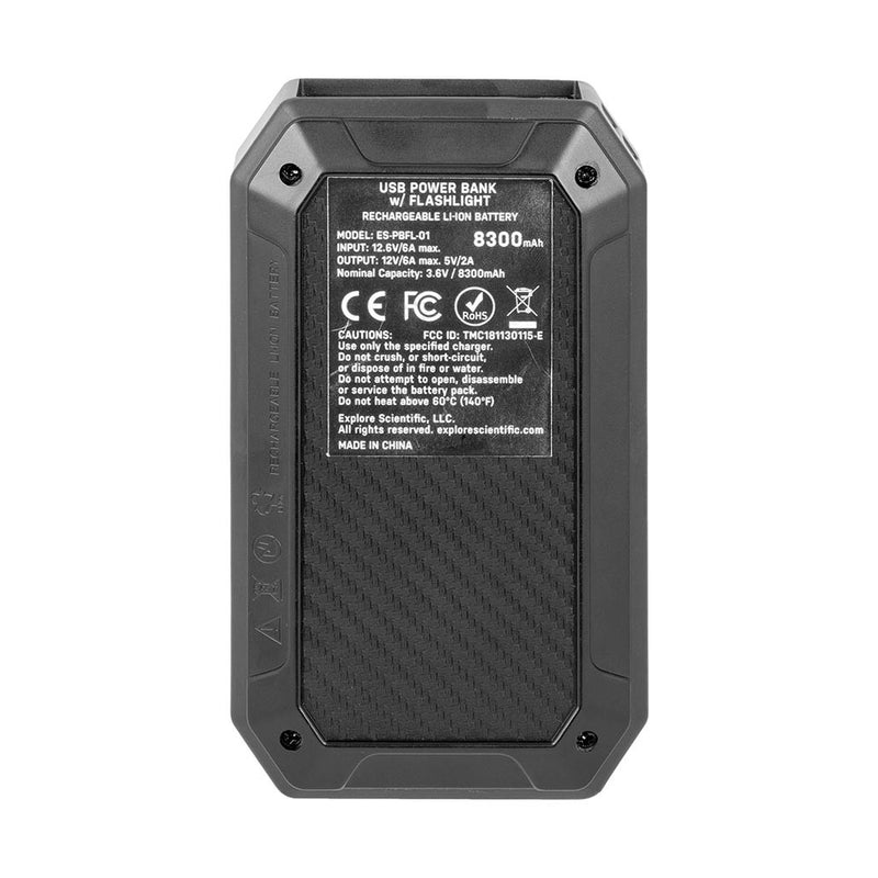 Explore Scientific Batterie USB avec Lampe de Poche DEL Rouge