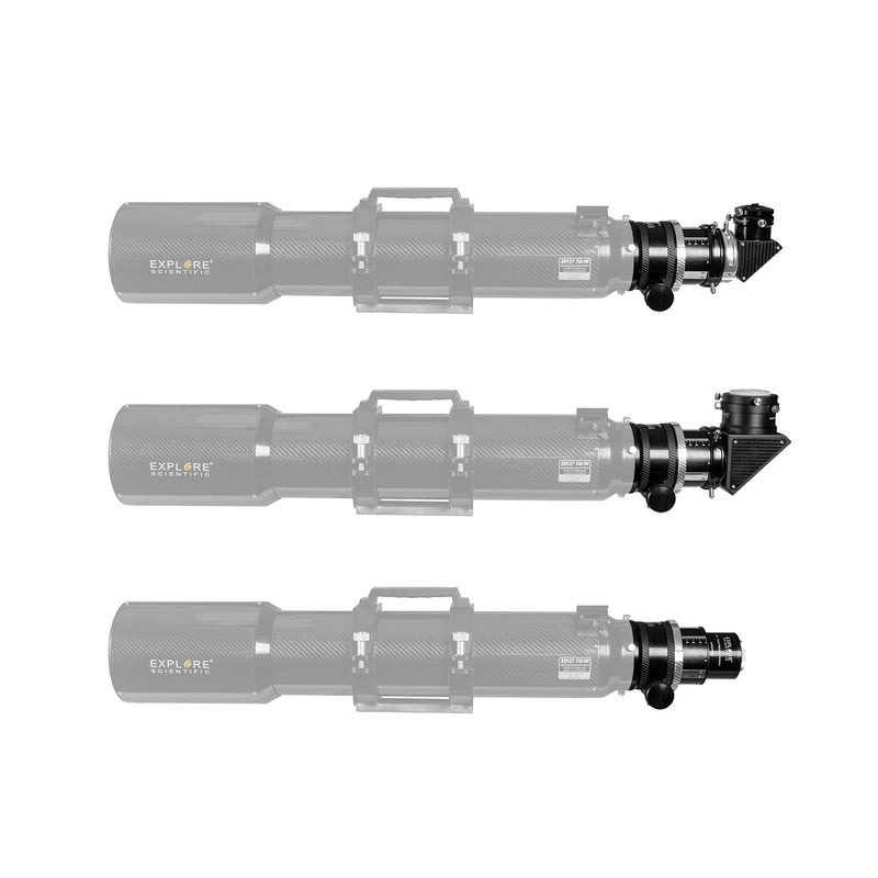 Explore Scientific 3-inch Self-Centering Focuser with Back Cell Adapter for White Tube ED127 and FCD-100