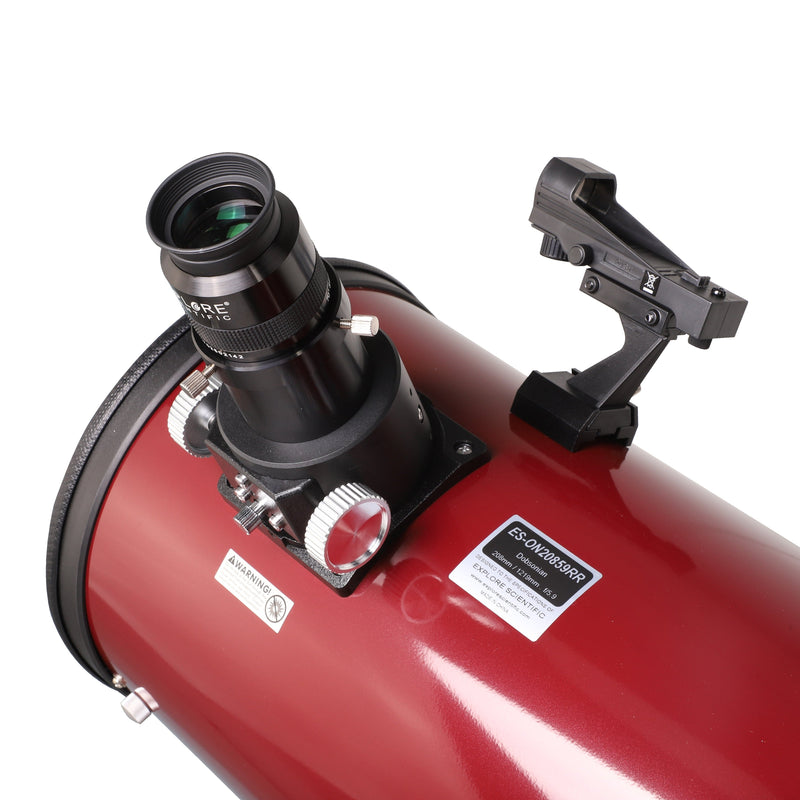 Explore Scientific 8-inch Dobsonian Reflector Telescope (Red)