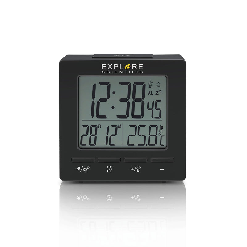 Explore Scientific Compact Radio Controlled Alarm Clock
