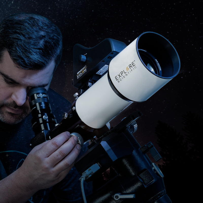 Explore Scientific ED80 Essential Series Air-Spaced Triplet Refractor Telescope (Bundle)
