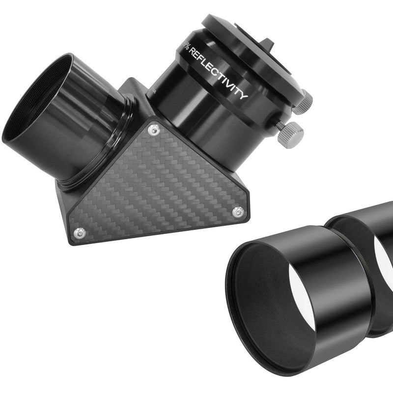 Explore Scientific ED80 Essential Series Air-Spaced Triplet Refractor Telescope + Field Flattener f/5 to f/7 (Bundle)