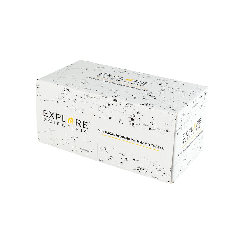 Explore Scientific ED80 Essential Series Air-Spaced Triplet Refractor Telescope with 0.8x Focal Reducer and iEXOS-100-2 PMC-Eight Equatorial Tracker System