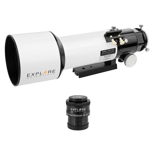 Explore Scientific ED80-FCD100 Series Air-Spaced Triplet Refractor Telescope + 0.8x Focal Reducer (Bundle)