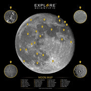 Explore Scientific Moon Crater Map (2-Sided)